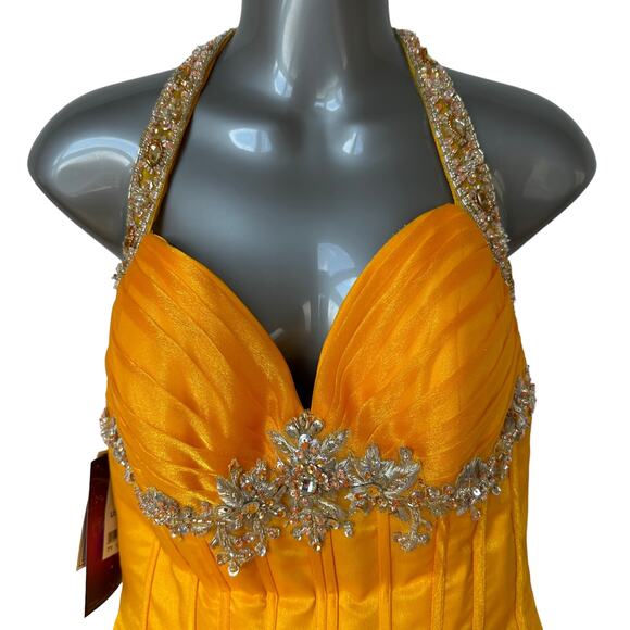 Disney x Alfred Angelo Formal Dress Belle of the Ball Prom Quincenara Size 10 - Picture 3 of 16